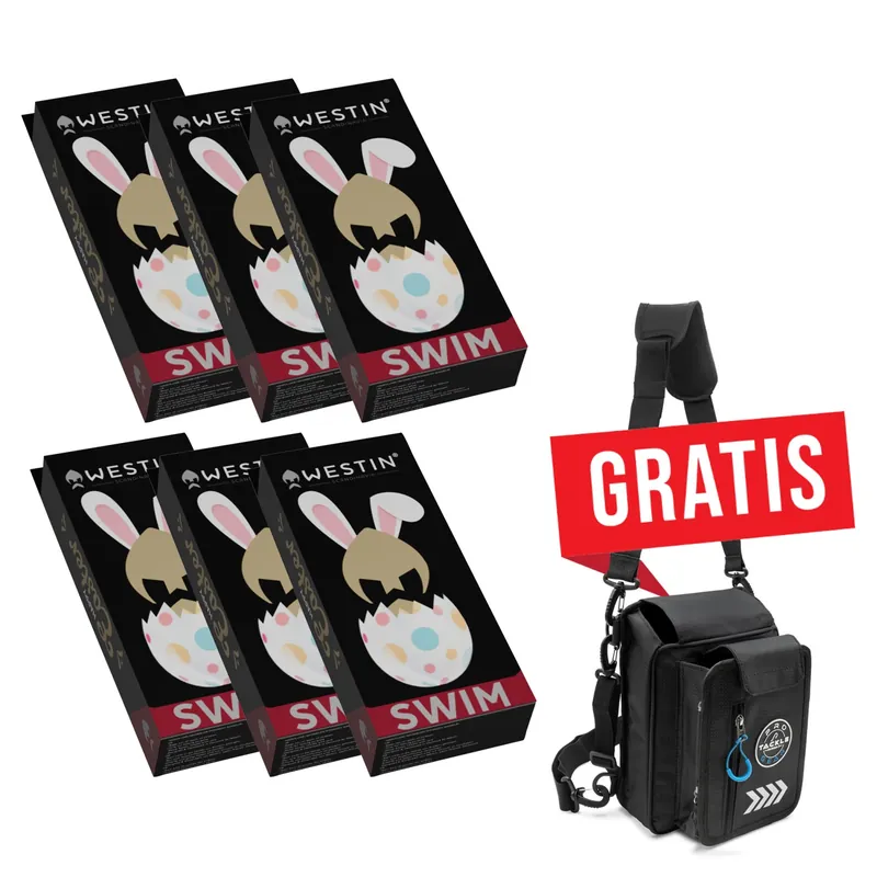 Westin 6x Swim Glidebait Easter Edition 2026 + *GRATIS* Leg Bag - Jerkbait - Oster Edition Set Angebot