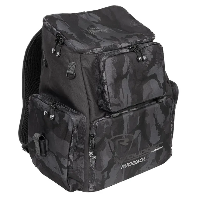 Fox Rage Camo Voyager Rucksack (incl. Tackle Boxen) Sonderaktion