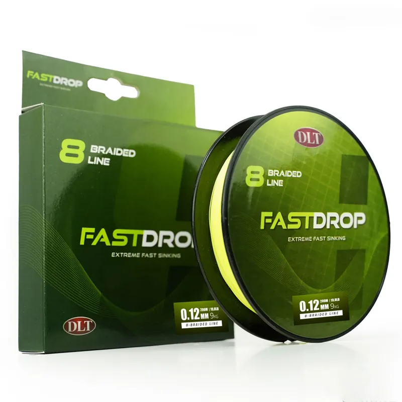 DLT FastDrop 8-Braid - Geflochtetne Schnur Durchmesser: 0,12mm - 9kg Neue Ware