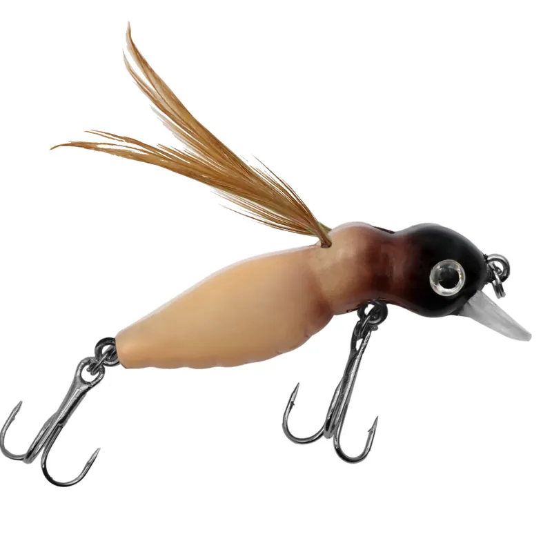 Troutlook Bee Maggot - Forellen Wobbler Farbe: Natural | Ausführung: Treble Hook Billig