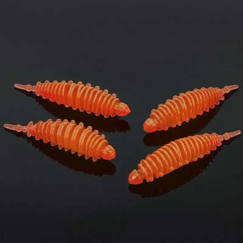 Troutlook Shaky Worms - Forellengummi Farbe: Neon Orange Aktuell