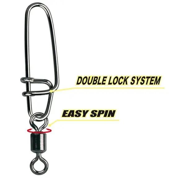 Gamakatsu Hyper S-Snap #4 mit Wirbel 63kg 4 Stück Saisonangebot
