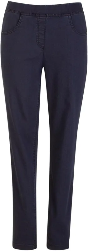 Adelina 4-Pocket Jeans Garmentdyed blue Aktuell
