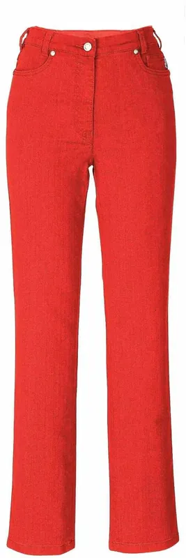 Adelina Five-Pocket-Jeans rot oder blau Letzte Chance