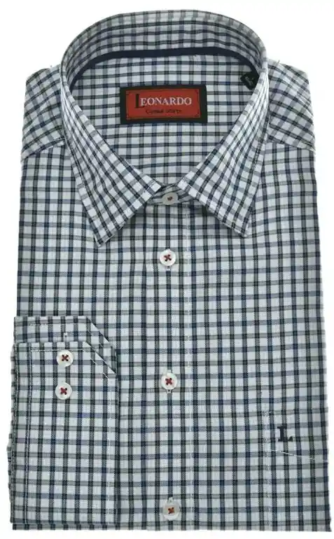 Direkt Vom Hersteller Leonardo Casual Shirt Kariert blau-grün-weiss kariert