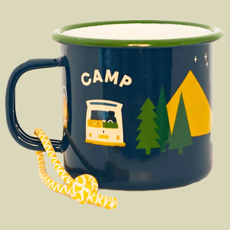 Zertifiziert Roadtyping Emaille Becher camp vibes 350 ml